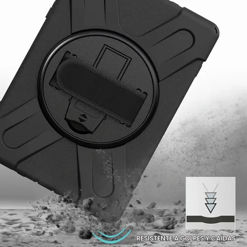 Vista 3 de ProCase Funda Lenovo Tab K10 de 10.3 pulgadas 2021 / M10 FHD Plus (2ª generación 2020), resistente a prueba de golpes, con soporte giratorio