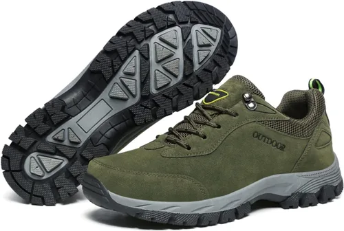 Vista 4 de Tzsaixeh Zapatos de senderismo para hombre, buen soporte para el arco para exteriores, transpirables, zapatos ortopédicos para hombres, adecuados