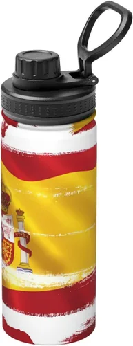 Vista 11 de American Spain Flag Insulated Stainless Steel Kettle Print Funny Water Bottle Insulated Ideal for Sports and Travel