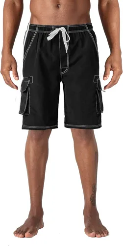 Vista 2 de TACVASEN Men's Summer Quick Dry Swim Trunks Bathing Suit Shorts with Lining Men