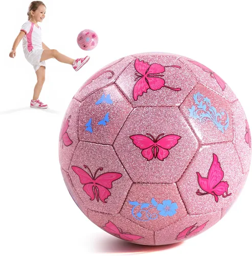 Vista 15 de INPODAK Balón de fútbol para niños pequeños, tamaño 3, pelotas clásicas en blanco y negro para niños de 2 a 8 años con bomba, bolsa de malla y caja