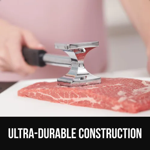 Vista 3 de GORILLA GRIP - Ablandador de carne patentado, multiuso, de doble cara, para carnes, mariscos, nueces, dulces, hielo, libra de chuleta de cerdo, sin