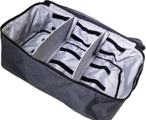 Vista 8 de VanEssential Cubo de embalaje con parte superior de malla transparente XS - Gris carbón