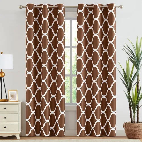 Vista 80 de Melodieux - Cortinas de bolsillo de moda marroquí para cocina, cafetería o baño, pequeñas ventanas