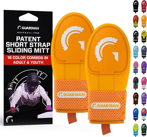 Vista 11 de Guardian Baseball Guantes deslizantes – Tallas para jóvenes y adultos – Guante deslizante para béisbol – Correa de compresión elástica, paquete de 2
