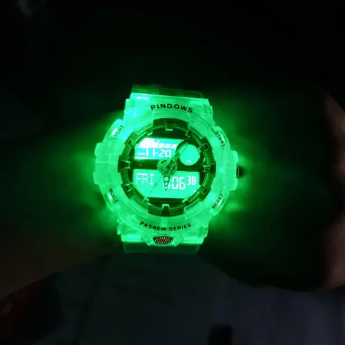 Vista 4 de findtime Mens Digital Watch Waterproof Dual Display Analog Digital Outdoor Sports Watches LED Backlight Tactical Military Watches for Men Alarm