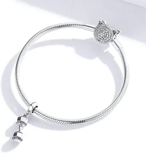 Vista 3 de MEETCCY Abalorios de plata de ley 925 para mujer diseño de estrella de mar luna unicornio para pulseras collar y dije compatible con pulseras
