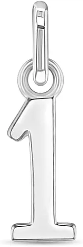 Vista 9 de In Season Jewelry 925 Sterling Silver Small Polished Numbers Charm For Little Girls Charm Bracelet 1-0 - Special Graduation Year Charm For Little
