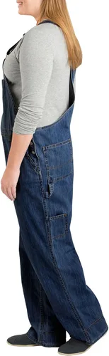 Vista 3 de Dickies Babero de mezclilla de talla grande para mujer Azul