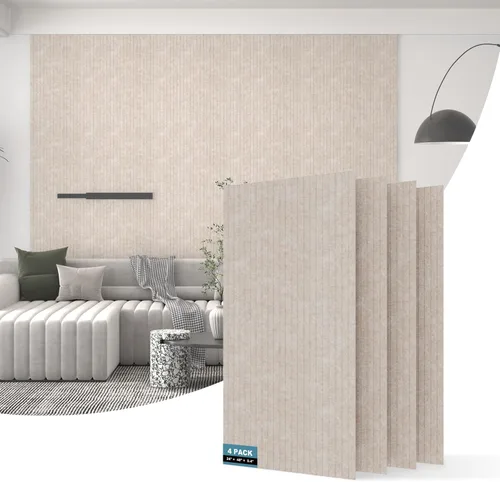 Vista 11 de AKUMAX Paneles Acústicos de Pared Paquete de 4, Paneles Acústicos de 32 pies Absorción de Sonido, Paneles de Sonido Decorativos para Estudio en Casa