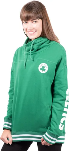 Vista 17 de Ultra Game - Sudadera con capucha de forro polar para mujer de la NBA con cuello de embudo