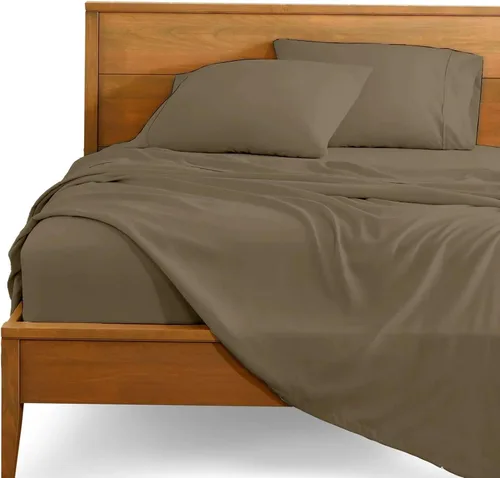 Vista 8 de SlumberWell 4 sábanas de algodón egipcio extra profundas tamaño Queen para caravana, sábanas de algodón de 18 a 24 pulgadas de profundidad