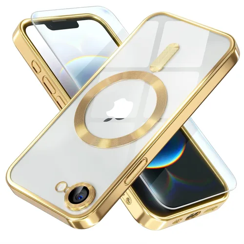 Vista 49 de Misea Funda magnética para iPhone 14 compatible con MagSafe [nunca amarillenta] [protección contra caídas de grado militar] protector completo