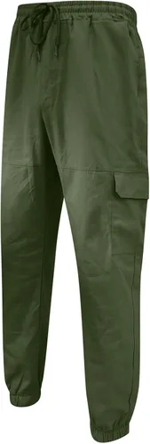 Vista 4 de SUTIL Mens Cargo Pants with Pocket Tapered Stretch Twill Cotton Slim Fit Work Jogger Pants Athletic Joggers Chino Trousers