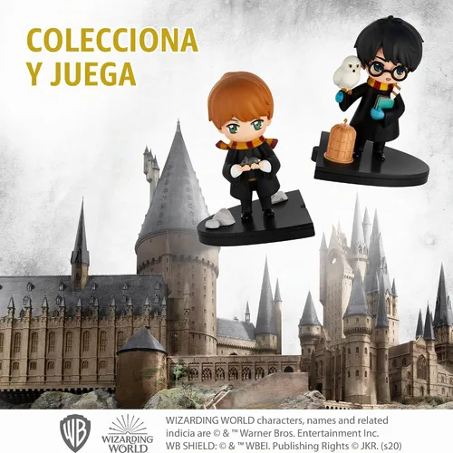 Vista 6 de P.M.I. Harry Potter - Figuras de 3.1 in con estampadores, colección premium, paquete de 2 cajas con ventana (S2)