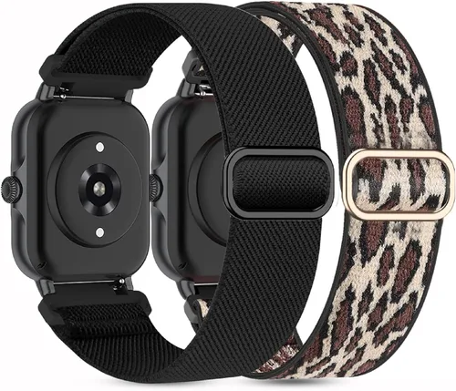 Vista 15 de Paquete de 2 correas elásticas de nailon compatibles con Amazfit Active 2/Active 3 Premium/Active, correas deportivas de repuesto suaves de 0.787