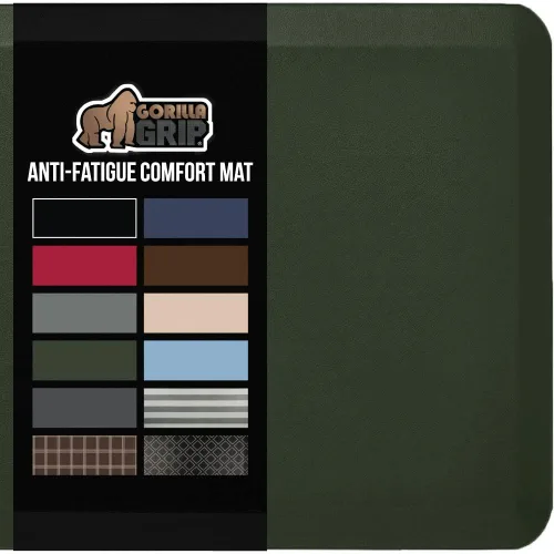 Vista 17 de Gorilla Grip - Tapete antifatiga acolchado para cocina, escritorio, ergonómico, superficie rugosa resistente a los rayones y al agua, para comodidad