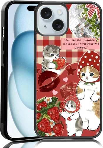 Vista 90 de Elegante funda de teléfono con diseño de gato Marie compatible con iPhone 11, funda de encaje dorado para iPhone, a prueba de golpes, rosa fucsia