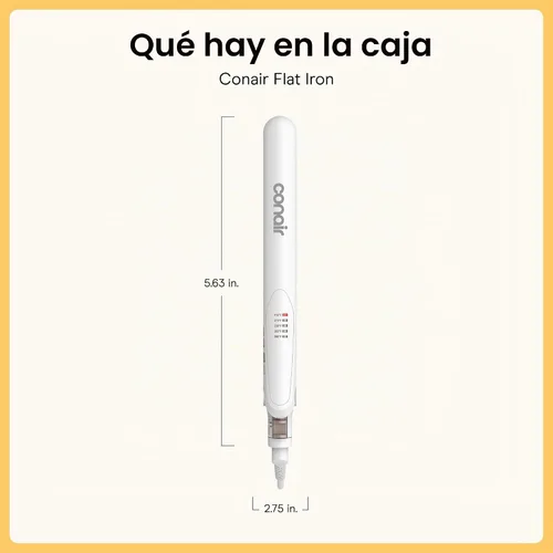 Vista 7 de Conair - Plancha para el cabello, doble cerámica, platos extralargos de 1 pulgada