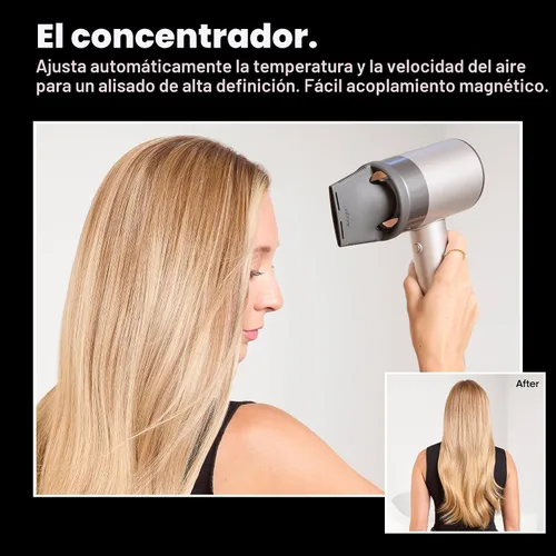 Vista 5 de Secador de Pelo AirLight Pro - Aumentado con Luz Infrarroja, Probado en Todo Tipo de Cabello, Secado Rápido Sin Daño