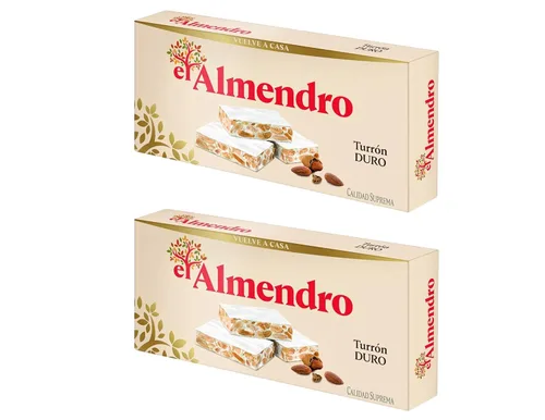 Vista 5 de El Almendro Turrones, Turron Blando Nougat Candy, Torrone cremoso de almendras de España, caramelo de postre español tradicional y auténtico, sin