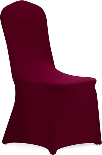 Vista 16 de Peomeise - 6 piezas de funda elástica de elastano para sillas, para bodas, fiestas, banquetes y eventos (negro, 6)