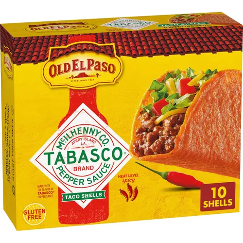 Vista 16 de Old El Paso Stand 'N Stuff Bold Nacho Cheese - Conchas de taco con sabor a queso de nacho, 10 unidades (paquete de 6)