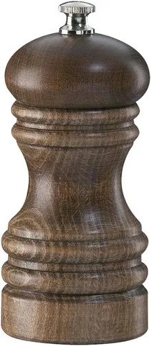 Vista 4 de Zassenhaus Molinillo de sal de madera de Berlín, molinillo de sal manual recargable, 7.1 pulgadas (teñido oscuro)