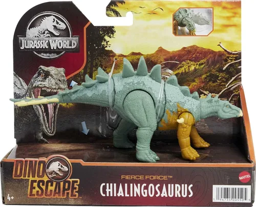 Vista 7 de Jurassic World Toys - Figura de acción de dinosaurio Chialingosaurus Fierce Force Chialingosaurus, articulaciones móviles, escultura realista