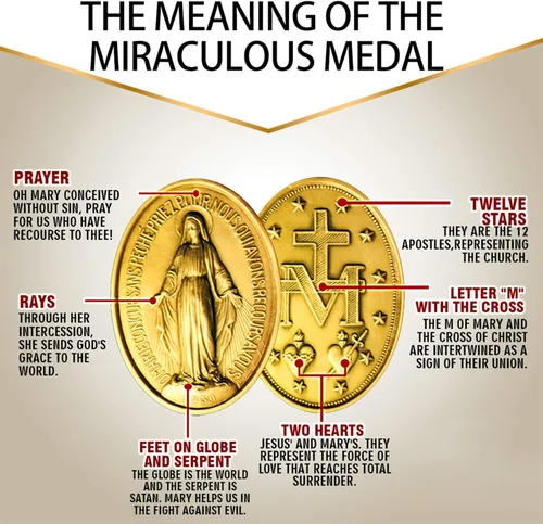 Vista 4 de U7 - Collar y cadena de la Virgen María 22 chapado en oro de 18 quilates joyería cristiana para hombre o mujer cruz milagrosa personalizable