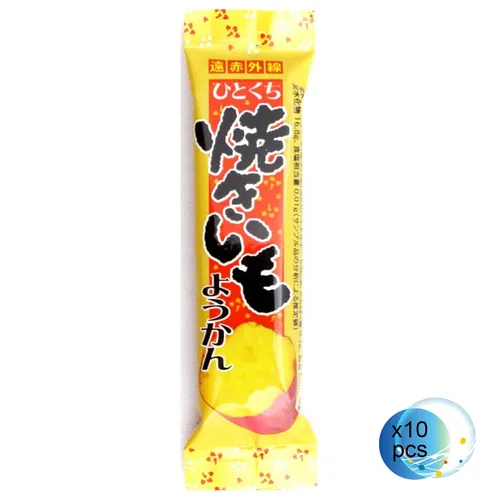Vista 2 de Batata Yokan 0.9oz 10pcs Dulces Japoneses Ninjapo
