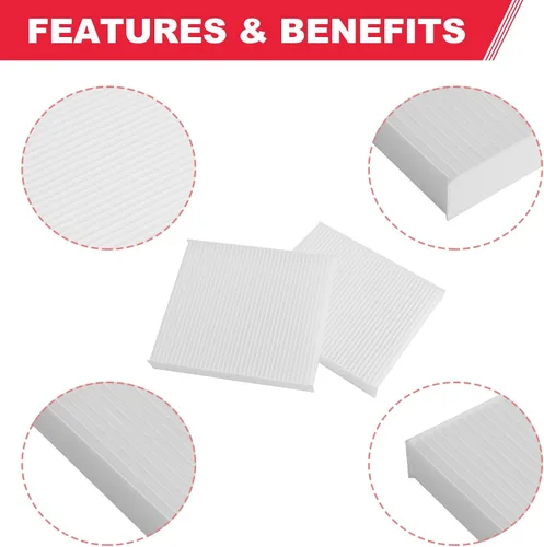 Vista 5 de CY08221P - Filtro de aire de cabina compatible con Kenworth T680 T880 Peterbilt 567 579 Cummins ISX ISXG Reemplazo # X1987001 PA30093 AF55839 PA4405