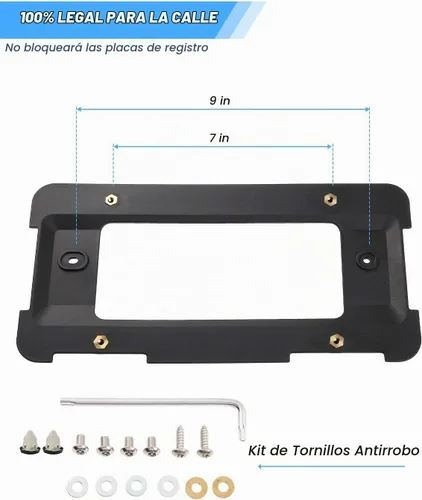 Vista 3 de JOYTUTUS Soporte de Marco de Matrícula Trasero Compatible con BMW 2005-2023 1 2 3 4 5 6 Serie X 2002-2019 Mini Cooper
