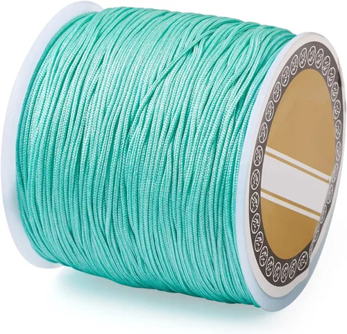 Vista 42 de Cheriswelry 8 rollos de 49 yardas/rollo de 0.031 in de hilo de nailon para macramé, cordón de nudo chino para pulsera tejida personalizada