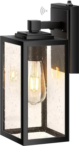 Vista 28 de VIANIS Lámpara de pared dorada para exteriores, sensor de anochecer a amanecer, apliques de montaje en pared exterior linternas luminaria para casa