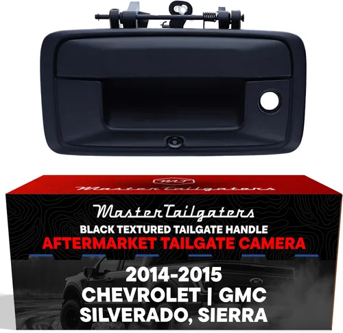 Vista 17 de Master Tailgaters Bisel negro para portón trasero con cámara de respaldo de repuesto para Chevrolet Silverado/GMC Sierra (1999-2006) IP68