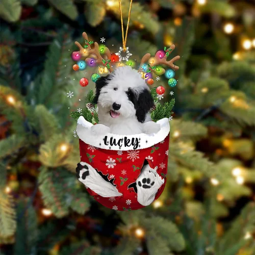 Vista 66 de Adorno de Navidad personalizado para perro Airedale Terrier en bolsillo de nieve, adorno para árbol de Navidad, idea de regalo para amantes