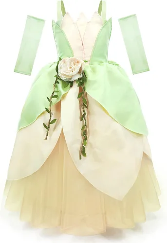 Vista 5 de TYHTYM Princess Costumes Little Girls Dress Up Fancy Halloween Christmas Party