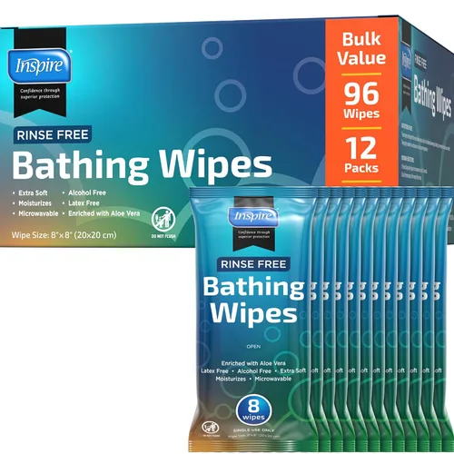 Vista 9 de Toallitas húmedas para adultos Paños de lavado para adultos extra grandes, toallitas de baño para incontinencia, 8 x 12 pulgadas