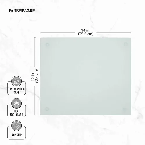 Vista 5 de Tabla de cortar de vidrio antideslizante 12x14