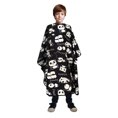 Vista 8 de Pelocapa Capas de corte de cabello para niños, impermeables, capas de champú para niños y niñas, 39 x 51 pulgadas (vehículo de construcción)