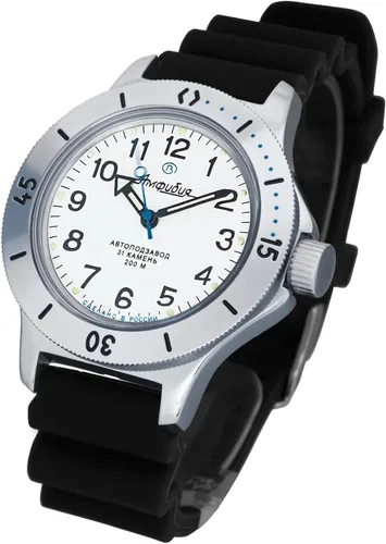 Vista 2 de VOSTOK Amphibian 120 - Reloj de pulsera militar ruso automático #120813, Casual