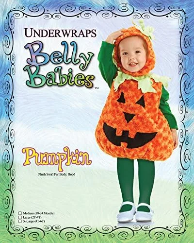 Vista 2 de Disfraz de calabaza para bebé Underwraps