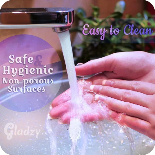 Vista 6 de GLADZY Lima de uñas de cristal checo con estuche, lima de uñas de cristal grabado para uñas naturales, superficie de grano diferente de doble cara