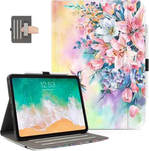Vista 17 de Vimorco Funda para iPad Air 4ª/5ª 10.9, para iPad Air 6ª 11 M2, para iPad Pro de 11 pulgadas 4ª/3ª/2ª/1ª generación, soporte para lápiz, correa