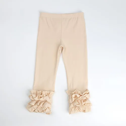 Vista 48 de HOOLCHEAN Leggings de algodón con volantes para bebés y niñas pequeñas