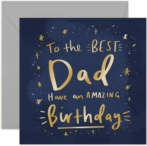 Vista 8 de Old English Co. - Tarjeta de felicitación de cumpleaños increíble para el mejor hermano, tarjeta de felicitación masculina de estrellas cósmicas