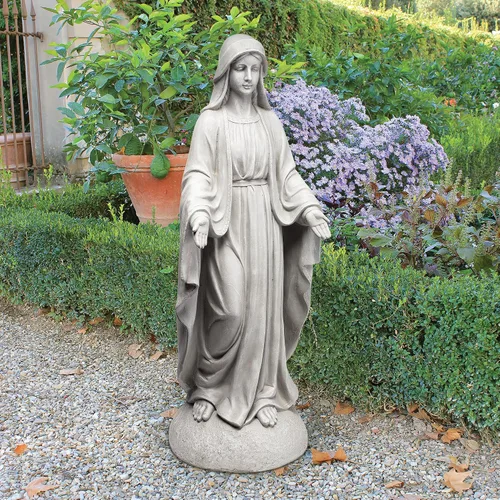 Vista 6 de Design Toscano Estatua del jardín de la Virgen de Notre Dame: Grand
