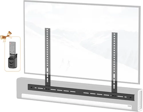 Vista 9 de Soporte de barra de sonido resistente para Sonos Arc y Sonos Arc Ultra Mount debajo de la TV, soporte de montaje de barra de sonido ajustable