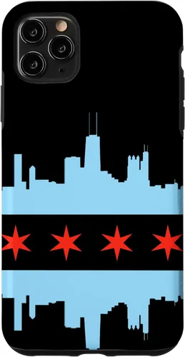 Vista 13 de Chicago Flag Skyline City of Chicago Pride Case for iPhone 17